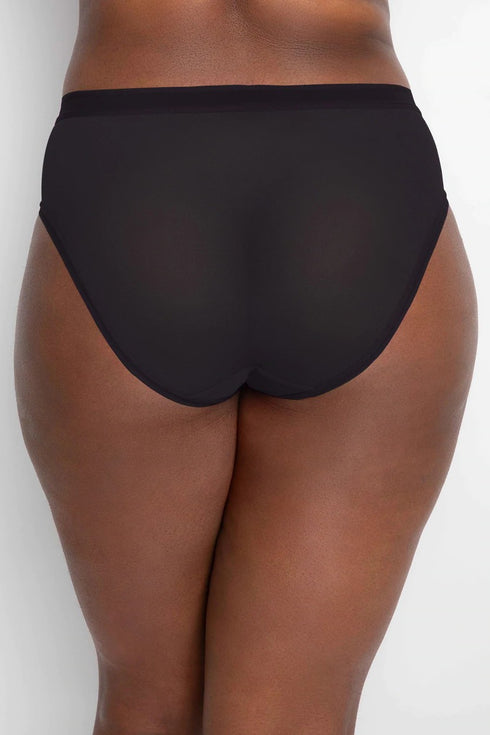 Curvy Couture  Mesh High Cut Brief